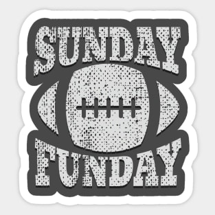 Sunday Funday Football 80s Sticker